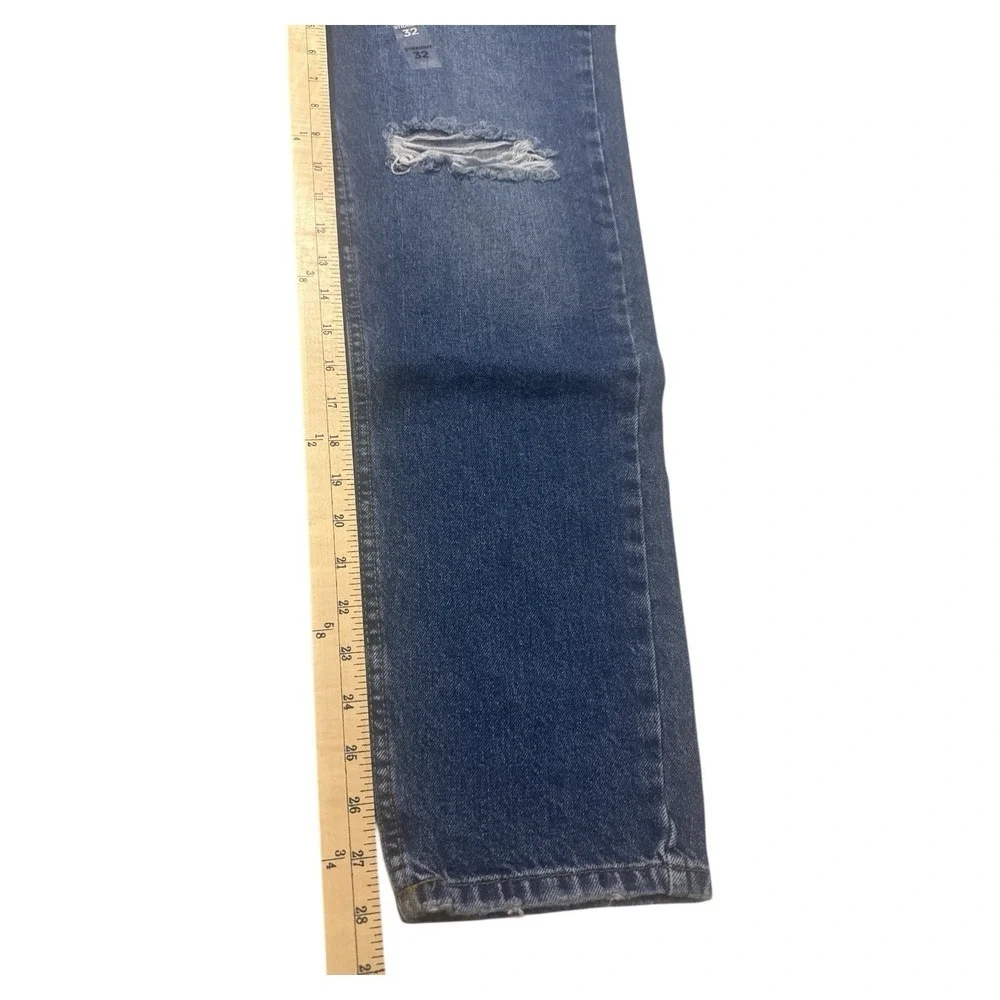 Forever 21 Men's Straight Denim Pants Size 32 NWT High‎ Rise Relaxed Hip